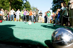 Boccia žaidimo aikštelėje verda aistros Boccia žaidimo aikštelėje verda aistros