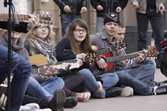 Gatvės muzikos diena įkvėpė gyvybės bulvarui Gatvės muzikos diena įkvėpė gyvybės bulvarui