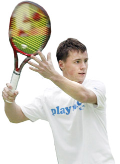 Ričardas Berankis treniravosi namie Ričardas Berankis treniravosi namie