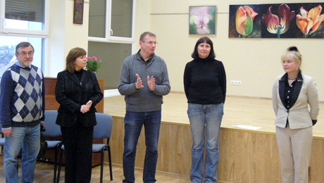 Dailininkų plenero darbai eksponuojami Joniškyje Dailininkų plenero darbai eksponuojami Joniškyje