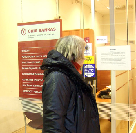 Ūkio bankas priėjo liepto galą Ūkio bankas priėjo liepto galą