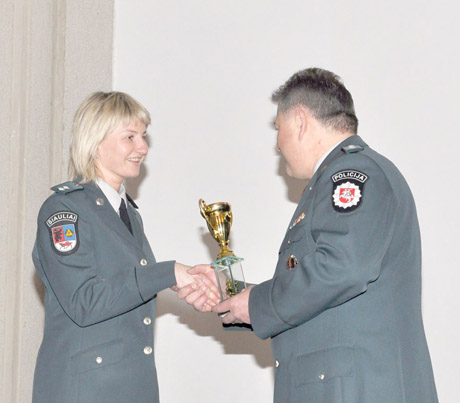 Apdovanoti geriausi policijos sportininkai Apdovanoti geriausi policijos sportininkai