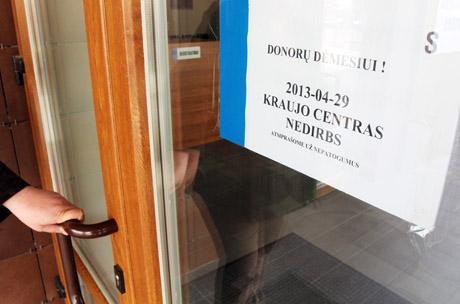 Kraujo centras – užrakintas Kraujo centras – užrakintas