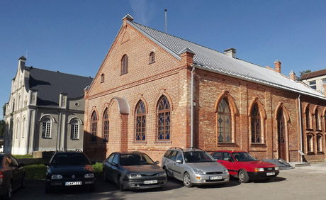 Įlinko atstatytos sinagogos lubų sija Įlinko atstatytos sinagogos lubų sija