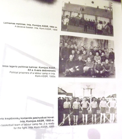 Krepšinio lietuviai nepamiršo net lageriuose Krepšinio lietuviai nepamiršo net lageriuose