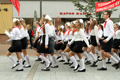 Pionierių žygis ištraukė sovietmečio demonus Pionierių žygis ištraukė sovietmečio demonus