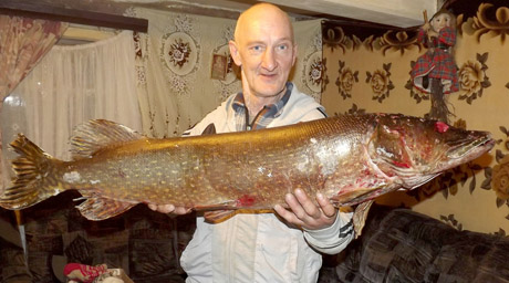 Žagarietis sugavo 10 kilogramų lydeką Žagarietis sugavo 10 kilogramų lydeką