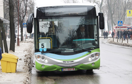 Šiauliuose važinėja Lietuvoje pagamintas elektrobusas Šiauliuose važinėja Lietuvoje pagamintas elektrobusas