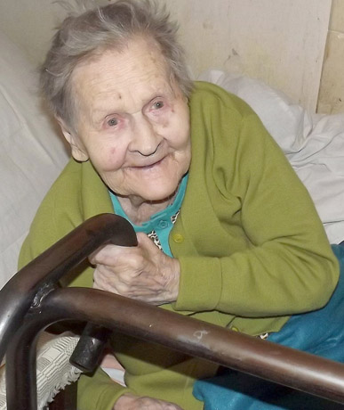 Šimtametė stengėsi gyventi sveikai Šimtametė stengėsi gyventi sveikai
