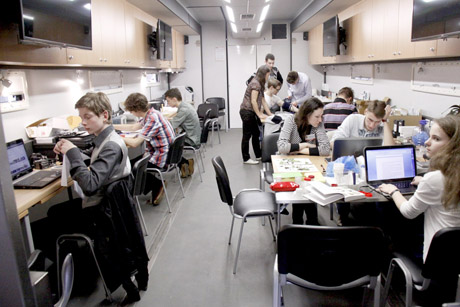 Mobilioji laboratorija sustojo Didždvaryje