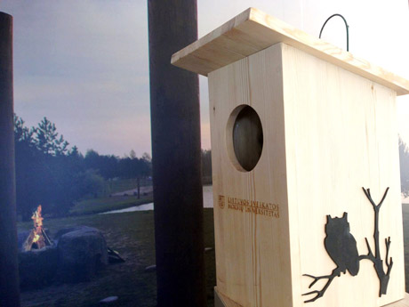 Naminei pelėdai padovanojo būstą