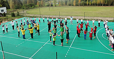 Mokiniai varžėsi bėgimo trasose