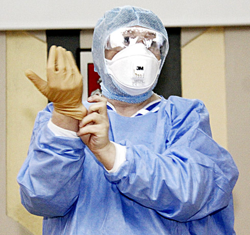 Ebolos viruso nesitikima, bet mokymai vyksta