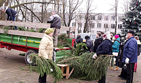 Šventinės dovanos – eglių šakos, kankorėžiai, angeliukai Šventinės dovanos – eglių šakos, kankorėžiai, angeliukai