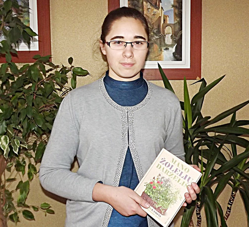 Gimnazistė išrinkta mė­ne­sio ku­li­na­re