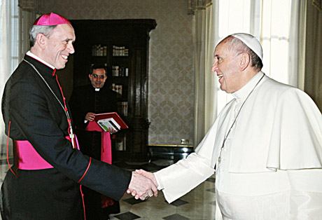 Popiežius linkėjo drąsos Popiežius linkėjo drąsos