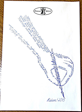 Dailyraštis gali būti ir originalus