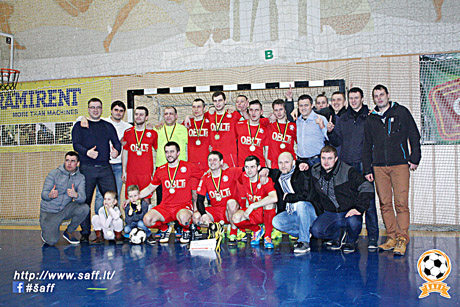 Baigėsi apskrities salės futbolo pirmenybės Baigėsi apskrities salės futbolo pirmenybės