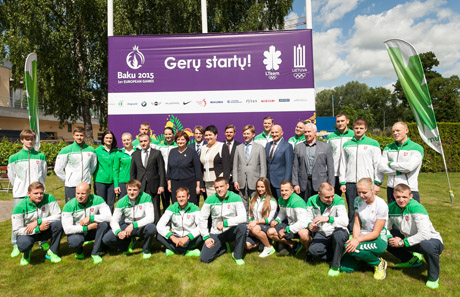 Sportininkai ruošiasi žaidynėms Baku Sportininkai ruošiasi žaidynėms Baku