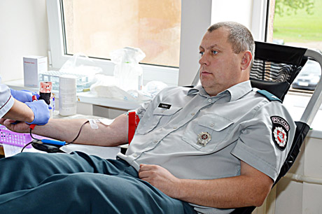Tarp donorų policininkų – donoras rekordininkas Tarp donorų policininkų – donoras rekordininkas