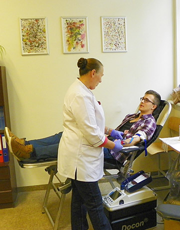 Gimnazistai dalyvavo kraujo donorystės akcijoje