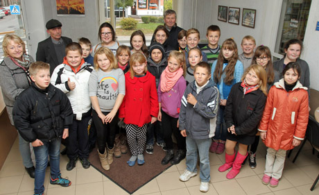 Redakcijoje apsilankė mokiniai iš Šiaulėnų