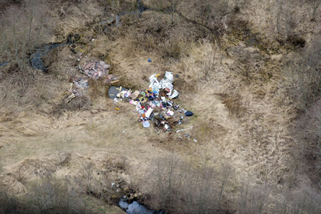 Pažeidimų ieškota ir sraigtasparniu Pažeidimų ieškota ir sraigtasparniu
