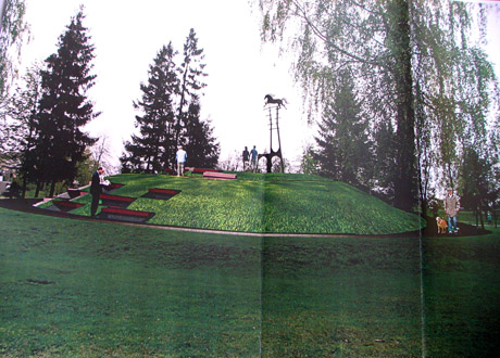 Parke įrenginėjamas serpantinas kelia ir įtarimų Parke įrenginėjamas serpantinas kelia ir įtarimų