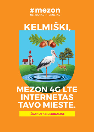 Neribotas MEZON 4G LTE internetas atkeliauja į Kelmę Neribotas MEZON 4G LTE internetas atkeliauja į Kelmę