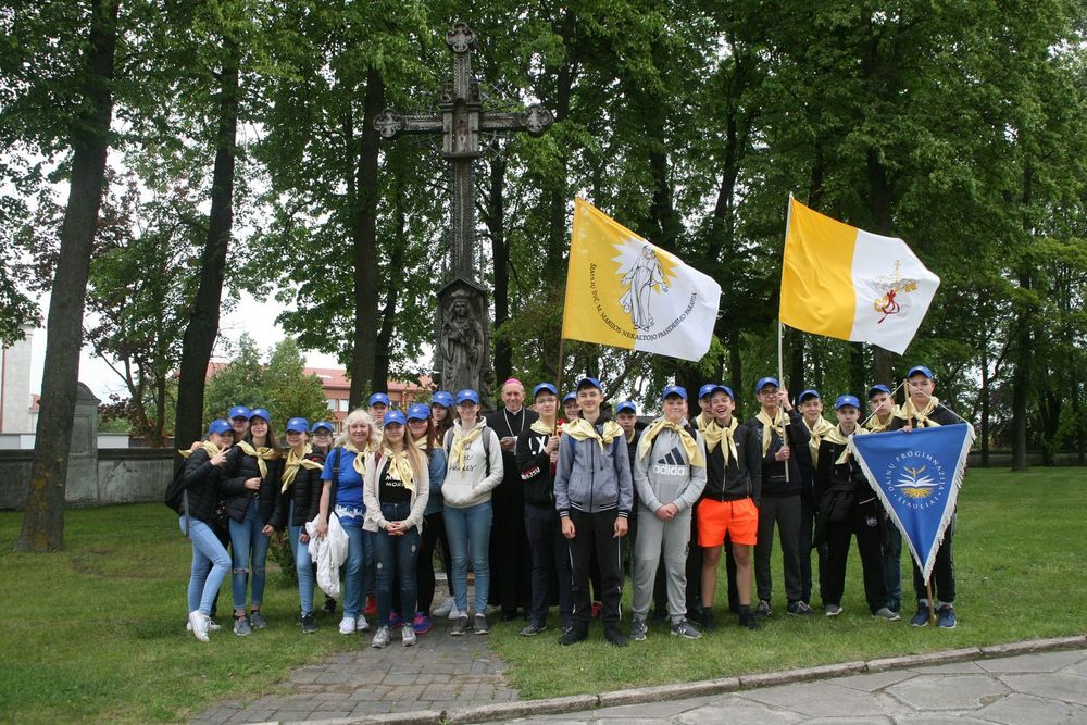 Žygio pradžia – prie Šiaulių katedros.