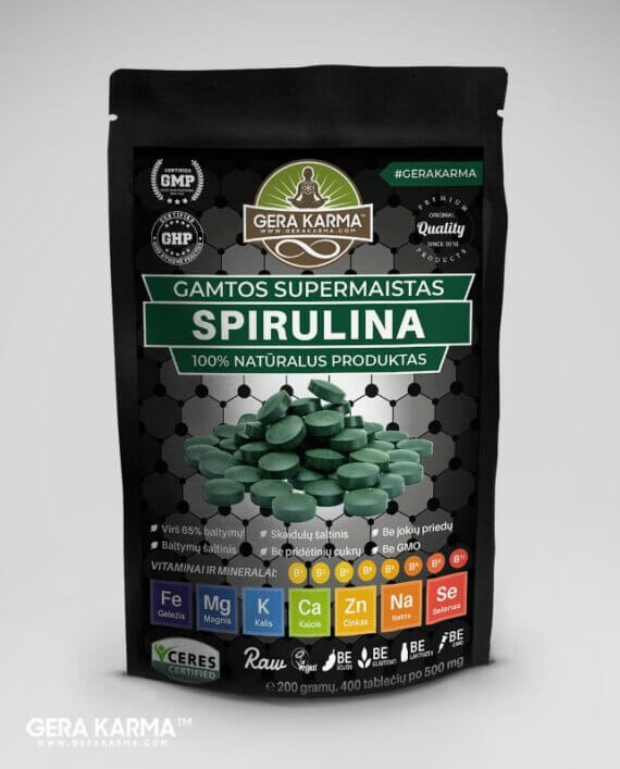 Spirulinos tabletės