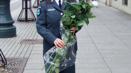 Kelmiškė pareigūnė įvertinta už aktyvią veiklą policijoje