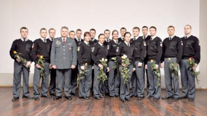 Priesaikos žodžius tarė policijos naujokai