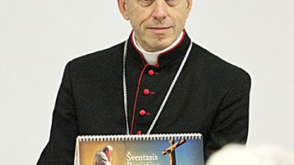 Naujasis Šiaulių vyskupo kalendorius skiriamas Jonui Pauliui II