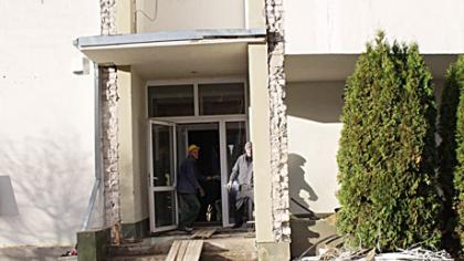 Seniūnijos pastatas rekonstruojamas už Europos pinigus