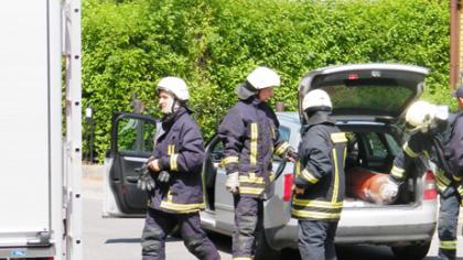 Kelmės centre vos nesprogo automobilis