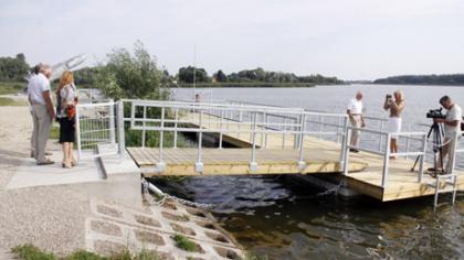 Prie Talkšos ežero įrengta prieplauka