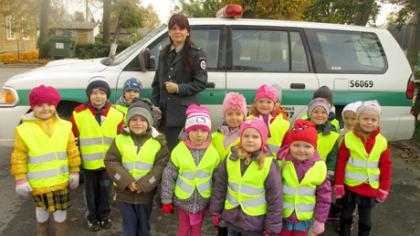 Mažieji eismo dalyviai rinko gražiausią atšvaitą