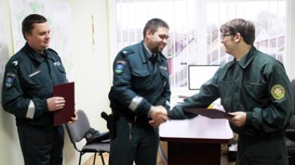 Brakonieriaus gaudytojai pagerbti aplinkos ministro padėka