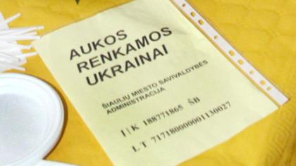 Šiauliečiai ukrainiečius daugiausia remia daiktais