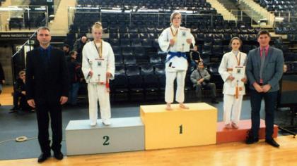 Dziudo sportininkės siekė pergalių