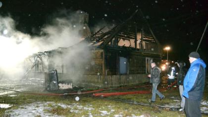 Bulavėnuose sudegė žmogus