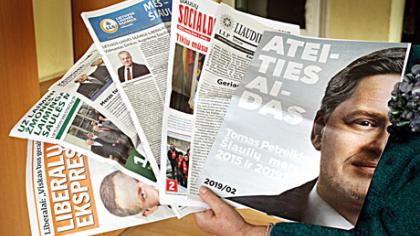 Po­li­ti­niai laik­raš­tė­liai –  ir są­var­ty­no pro­ble­ma