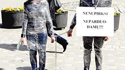 Studentų akcija prieš prekybą žmonėmis