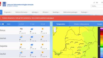 Atsinaujinusi meteo.lt – patogesnės paslaugos, tikslesnė informacija