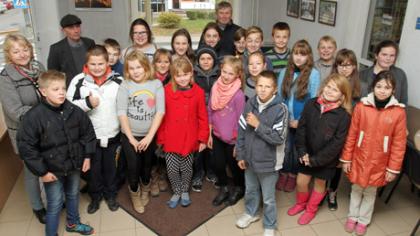 Redakcijoje apsilankė mokiniai iš Šiaulėnų