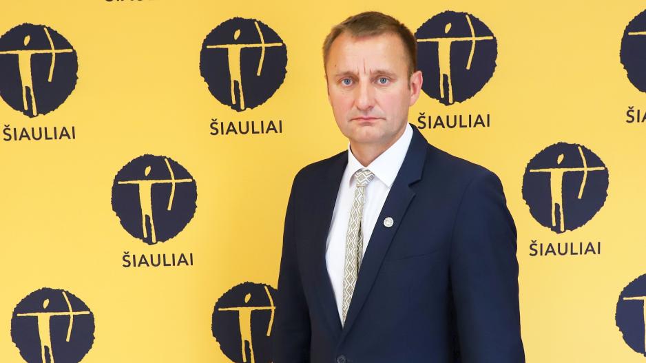 Šiaulių miesto meras Artūras Visockas. Šiaulių miesto meras Artūras Visockas.